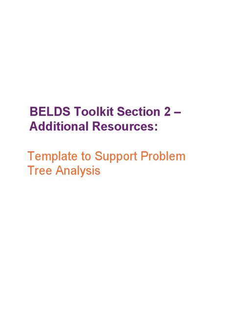 Template Problem Tree Analysis | PDF | Preschool