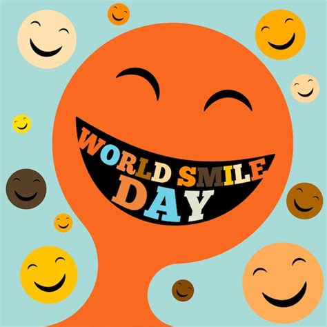 Premium Vector World Smile Day Celebration