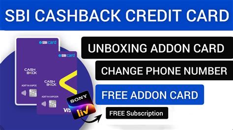 Sbi Addon Cashback Credit Card Unboxing Pin Generation Activation