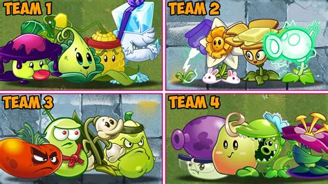 Pvz 2 5 Plant Teams Vs Zombie Teams Which Is The Best Team Plants