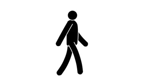 Icon man walk cycle. Loop animation on t... | Stock Video | Pond5