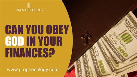 obey god   finances