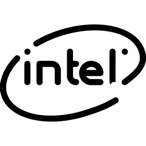 Cpu Processor Hardware Logos Intel Line Icon Icon