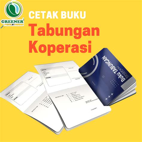 Terbaik Cetak Buku Tabungan Koperasi Custom Sampit Hub 0811 5239 490 Wa