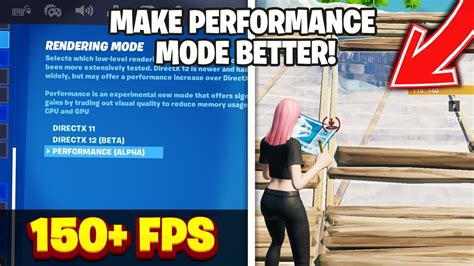 How To Make Performance Mode Look Better In Fortnite Season 5 Boost Fps Youtube