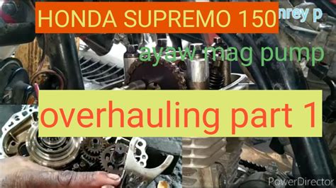 Honda Supremo Overhauling Part Di Napump Ang Langis Youtube