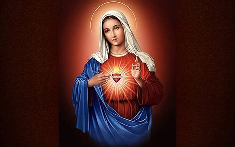 1920x1080px 1080p Free Download Blessed Heart Of Mary Heart Mother