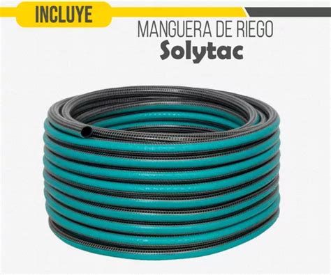 Manguera Riego 3 4 X 15 Mts Anticolapsable Solytac Reforzada Color