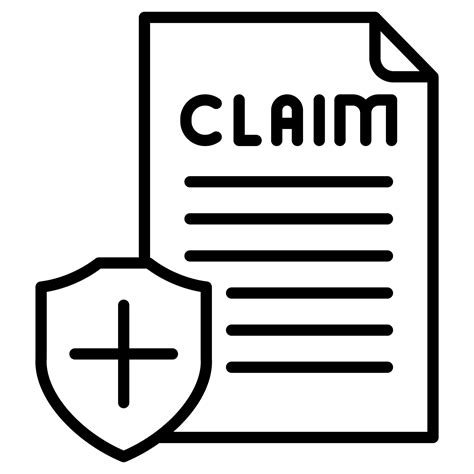 Insurance Claim Icon Line Vector Illustration 38493777 Vector Art At