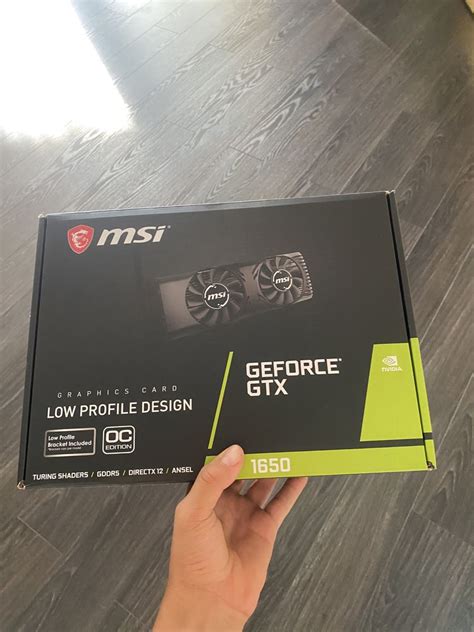 MSI GeForce GTX 1650 4GT LP OC Видеокарта с Коробкой! Компактная: 5 300 ...
