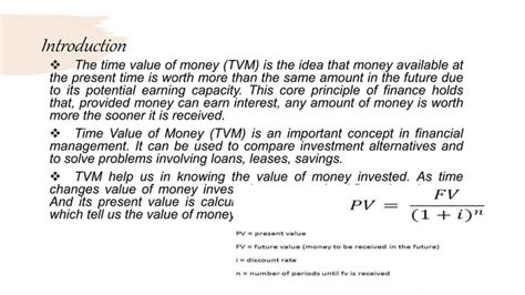 Time Value Of Money Tvm Ppt