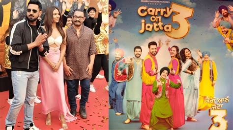 Amir Khan And Kapil Sharma Launched Much Awaited Trailer Of Carry On Jatta 3 With Actors Gippy