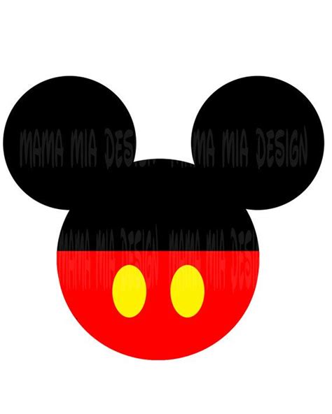 Instant Download Mickey Head Mickey Diy By Mamamiadesign On Etsy 200