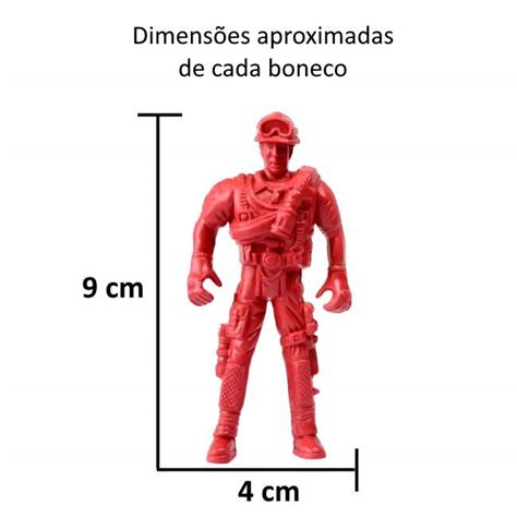 Kit Soldadinhos Militares Policiais e Bombeiros de Resgate 18 peças