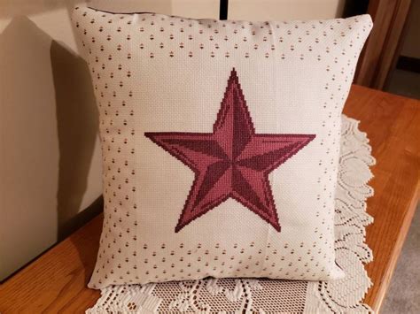Rustic Barn Star Cross Stitch Pdf Pattern Star Cross Stitch Etsy
