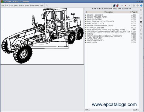 Komatsu Dressta Galion Parts Catalog Download
