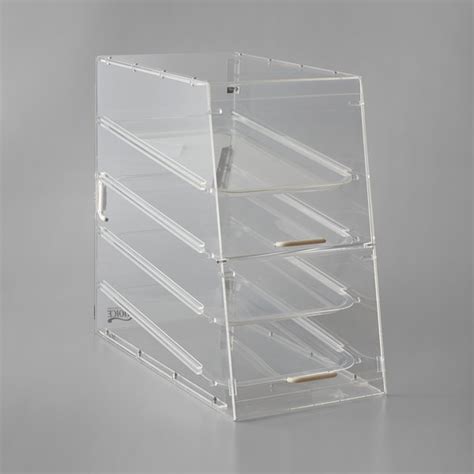 Tier Acrylic Bakery Display Case With Front And Rear Doors Adexa