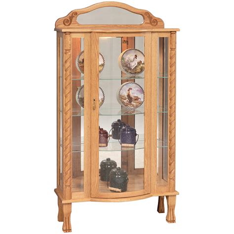 Amish Oak Corner Curio Cabinet Cabinets Matttroy