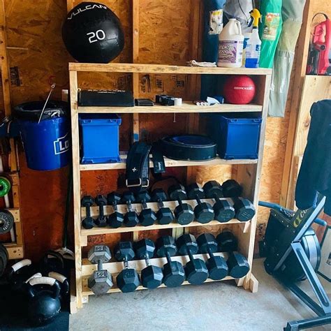 Amazing Diy Dumbbell Racks For Home Gyms Diy Storage Rack Diy Rack