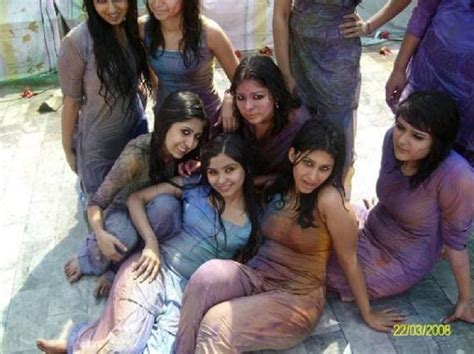 Indian Beauties Desi Girls Playing Holi