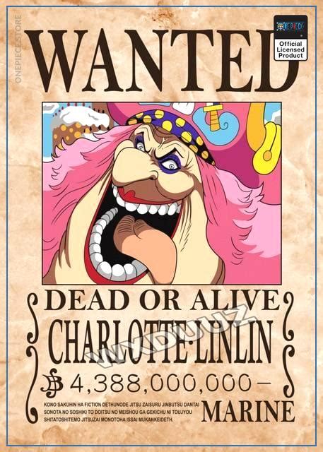 One Piece anime Wanted Poster - Big Mom Bounty official merch | One ...