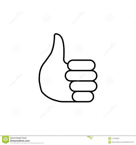 Thumb Up Icon Cartoon Character Hand Like Gesture Business Clip Art