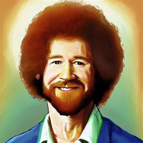A Portrait Of Bob Ross Or An Avocado Stable Diffusion Openart