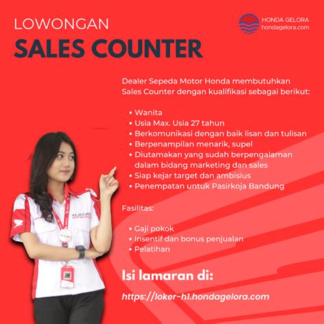 Lowongan Kerja Sales Counter Di PT Gelora Fajar Perkasa LokerBandung Id