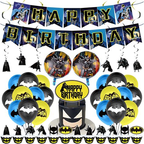 Buy Birthday Party Supplies,Batman Party Supplies Birthday Decorations ...