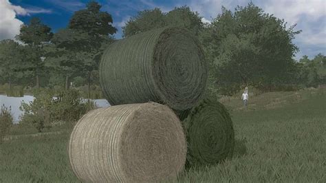 Textures Of Bales Of Straw Hay Grass V1 0 FS22 Mod Farming