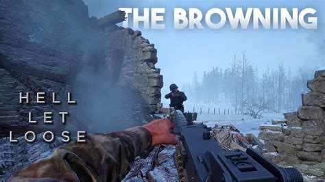 Using The Browning In Hell Let Loose Hell Let Loose No Commentary Gameplay M1919 Browning