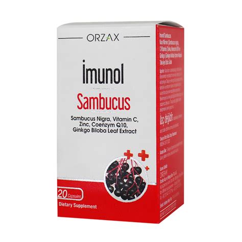 Orzax Imunol Sambucus Nigra 20 Kapsül | Vitaminler