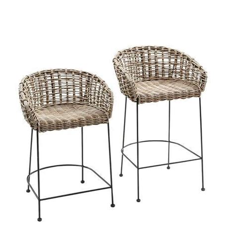 Woven Rattan Counter Stools Shop Fabricadascasas