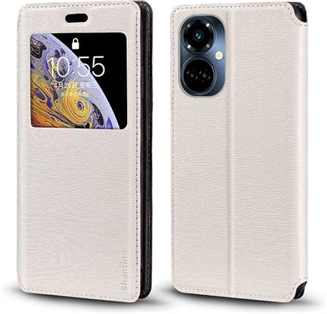 Shantime Funda Para Tecno Camon 19 Pro Art Edition Funda De Piel De