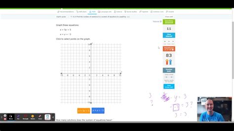 Ixl Cc 4 8th Grade Math Find The Number Of Solutions To A System Of