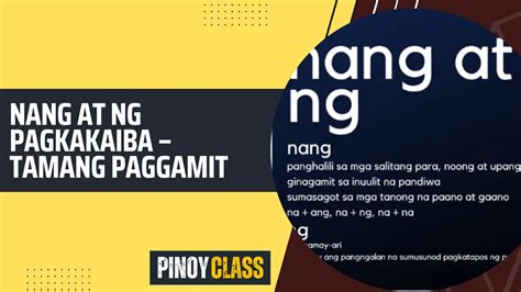 Nang at Ng Pagkakaiba – Tamang Paggamit ng Ng at Nang 2023 Nang at Ng Pagkakaiba – Tamang ...