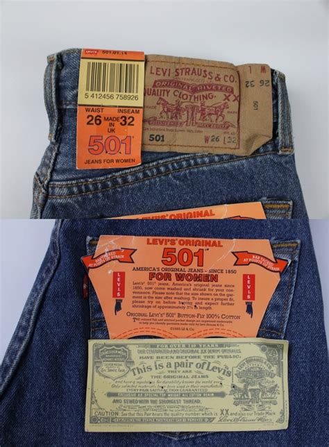 Levis Rare Vintage Levis 501 Womens Denim Jean Stonewash Made In Uk 26w