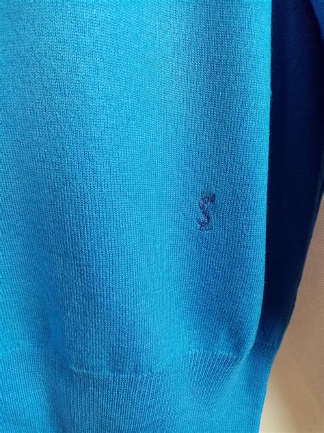 Yves Saint Laurent Tricots Pour Homme Blue Wool Vintage Etsy