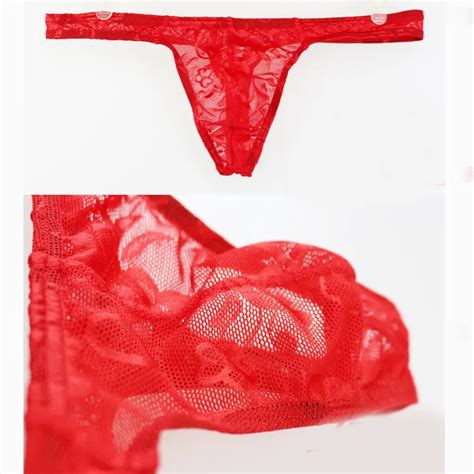 Bikini Sexy Homme Culotte En Dentelle String String String Gaine De