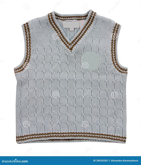 knitted vest stock image image  funny design cloth