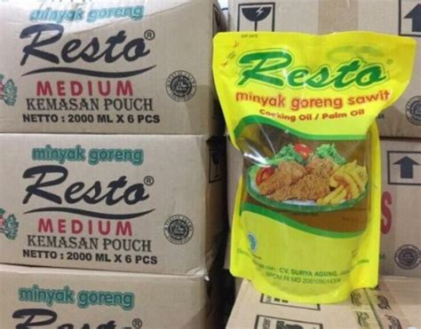 Minyak Goreng Resto 2Lt Pouch 1Dus Isi 6pcs Lazada Indonesia