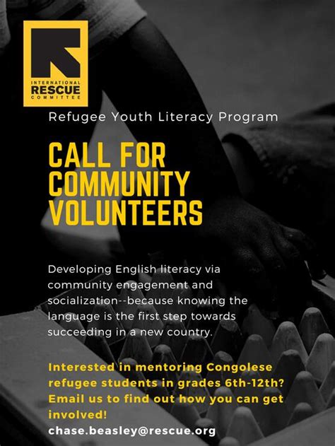 Seeking Volunteers For Refugee Youth Tutoring Program International