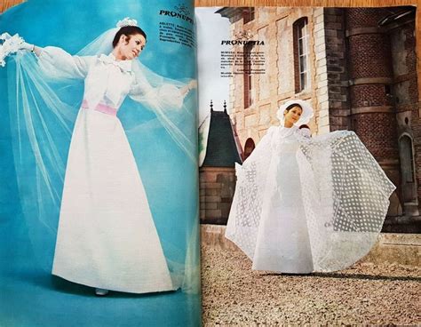 1970 robes de mariée de Pronuptia revue MODE CHIC de PARIS