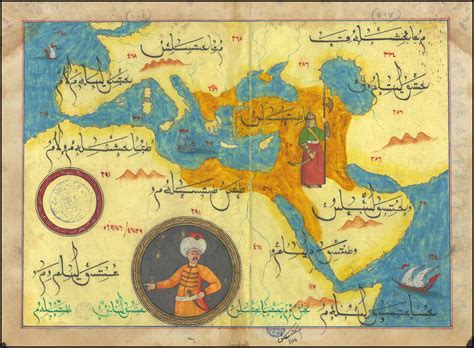 Hand Drawn Map Showing The Extent Of The Ottoman Empire Barry