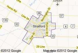 Map Of Stratford On Canada Map Stratford Stratford Ontario