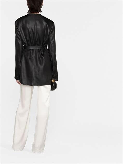 Nanushka Belted Single Breasted Blazer Farfetch