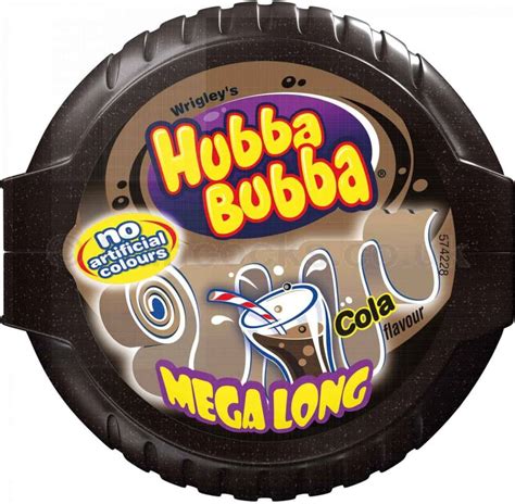 Wrigleys Hubba Bubba Mega Long Bubble Gum Cola 56g Na Chewing Gum