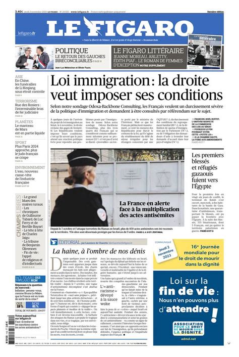 Le Figaro Dition Num Rique Du Novembre