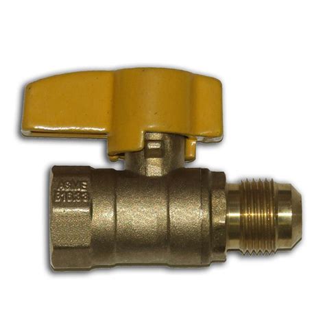 Dormont 38 Flare X 12 Female Brass Gas Ball Valve 6981032 Rona