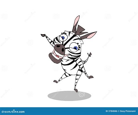 Smiling Zebra Stock Vector Illustration Of Happy Good 3784846